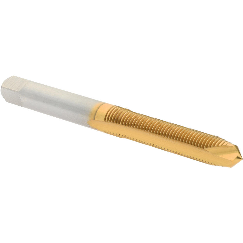 Hertel K025232AS25 Spiral Point Tap M6x0.75 Metric Fine, 2 Flutes, Plug Chamfer, HSS, TiN Coated