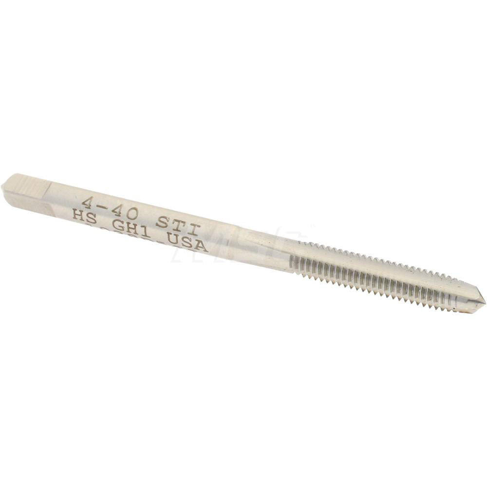 Hertel K007000AS Hand STI Tap #4-40 UNC, H1, 3 Flutes, Plug Chamfer