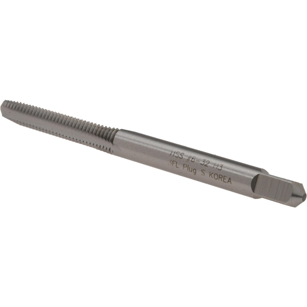 Hertel K007015AS Hand STI Tap #6-32 UNC, H3, 3 Flutes, Plug Chamfer
