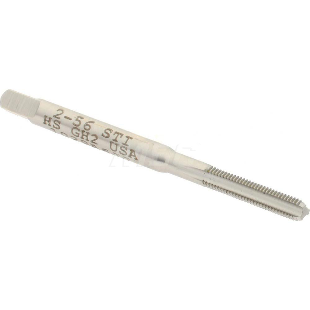 Hertel K007108AS Hand STI Tap #2-56 UNC, H2, 3 Flutes, Bottoming Chamfer