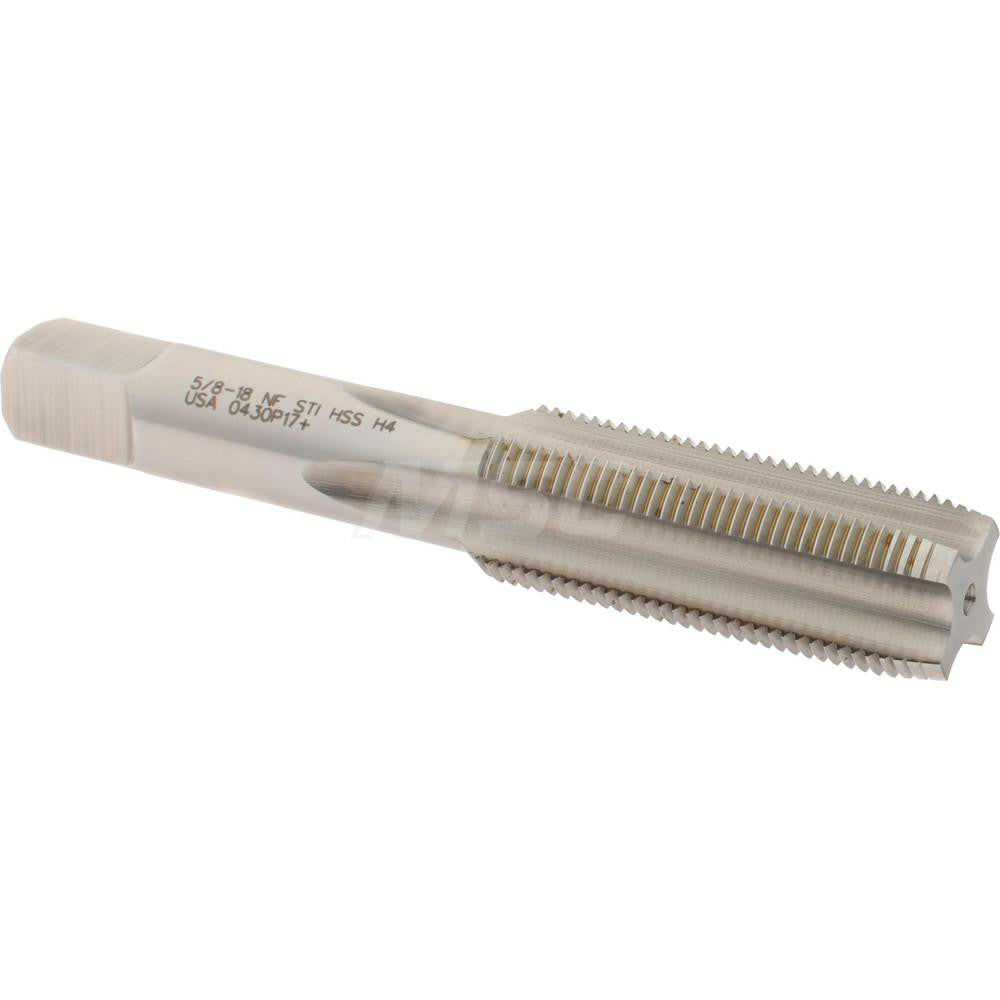 Hertel K007147AS Hand STI Tap 5/8-18 UNF, H4, 4 Flutes, Plug Chamfer