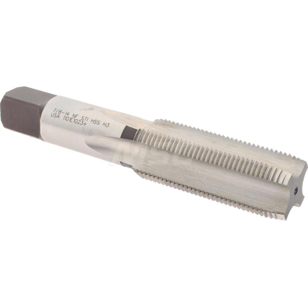 Hertel K007186AS Hand STI Tap 7/8-14 UNF, H3, 4 Flutes, Plug Chamfer