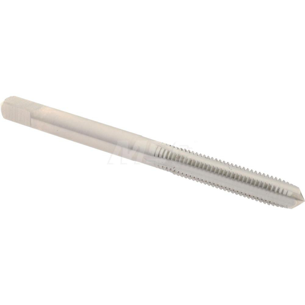 Hertel K020153AS Straight Flute Tap M5x0.8 Metric Coarse, 4 Flute, Plug Chamfer, High-Speed Steel, Bright/Uncoated Finish