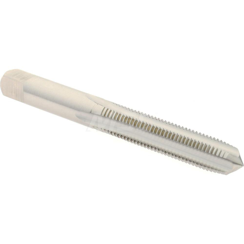 Hertel K020233AS Straight Flute Tap M8x1 Metric Fine, 4 Flute, Plug Chamfer, High-Speed Steel, Bright/Uncoated Finish