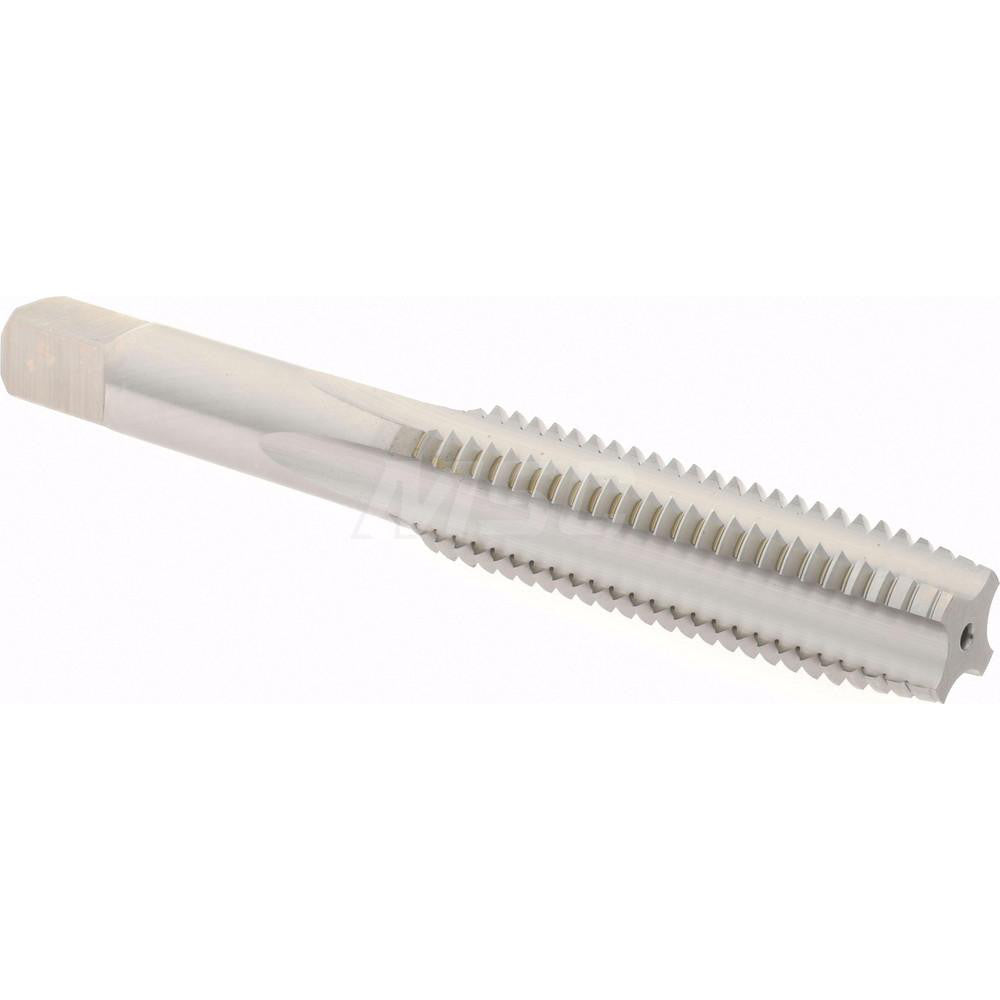 Hertel K020281AS Straight Flute Tap M12x1.75 Metric Coarse, 4 Flute, Plug Chamfer, High-Speed Steel, Bright/Uncoated Finish