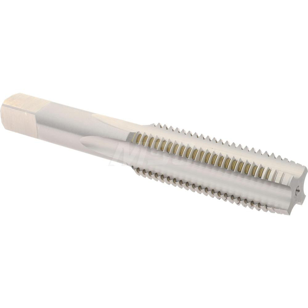 Hertel K020345AS Straight Flute Tap M16x2 Metric Coarse, 4 Flute, Plug Chamfer, High-Speed Steel, Bright/Uncoated Finish