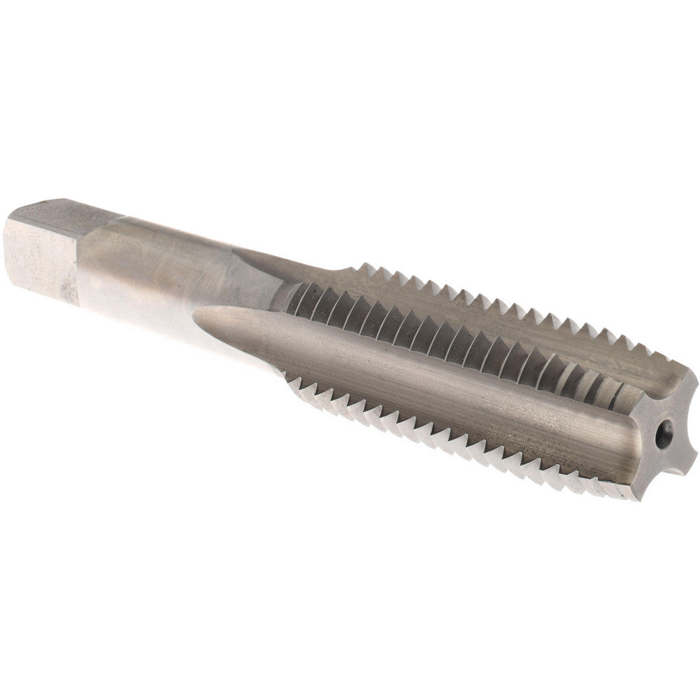 Hertel K020376AS Straight Flute Tap M18x2.5 Metric Coarse, 4 Flute, Plug Chamfer, High-Speed Steel, Bright/Uncoated Finish