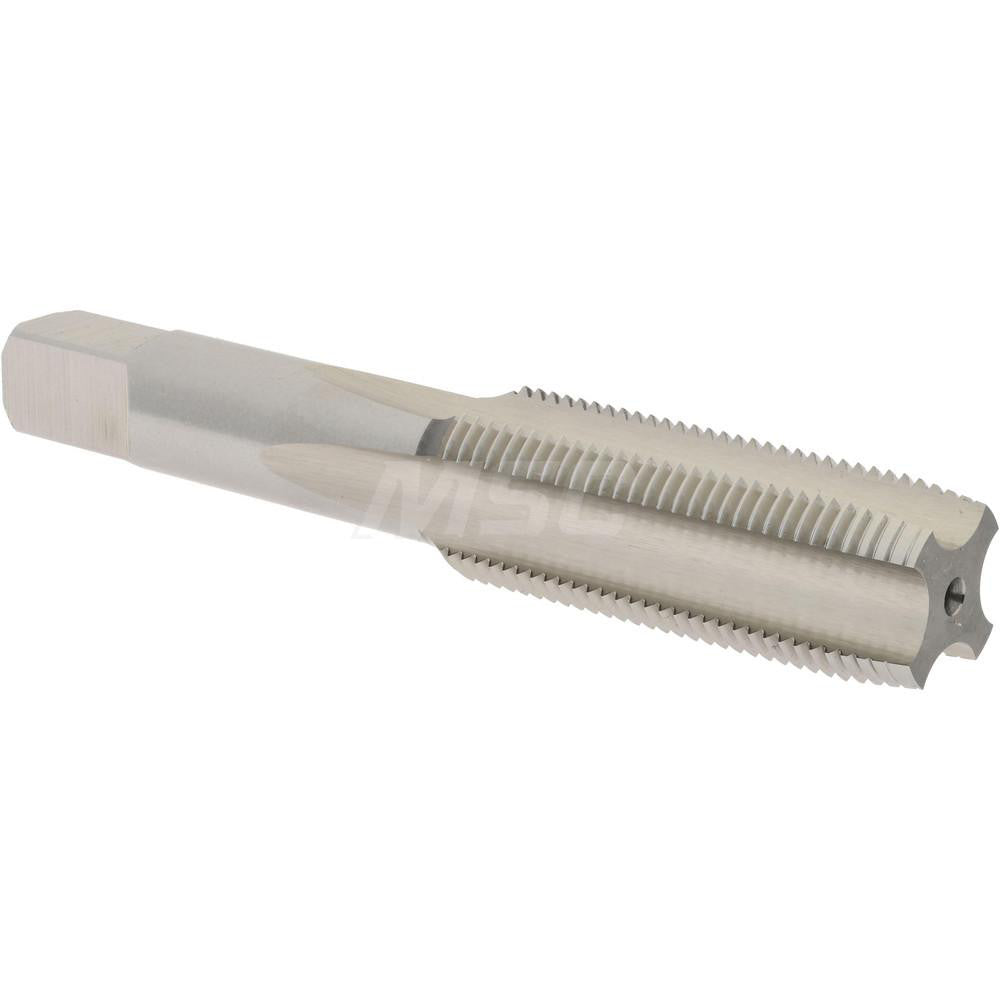 Hertel K020394AS Straight Flute Tap M18x1.5 Metric Fine, 4 Flute, Plug Chamfer, High-Speed Steel, Bright/Uncoated Finish