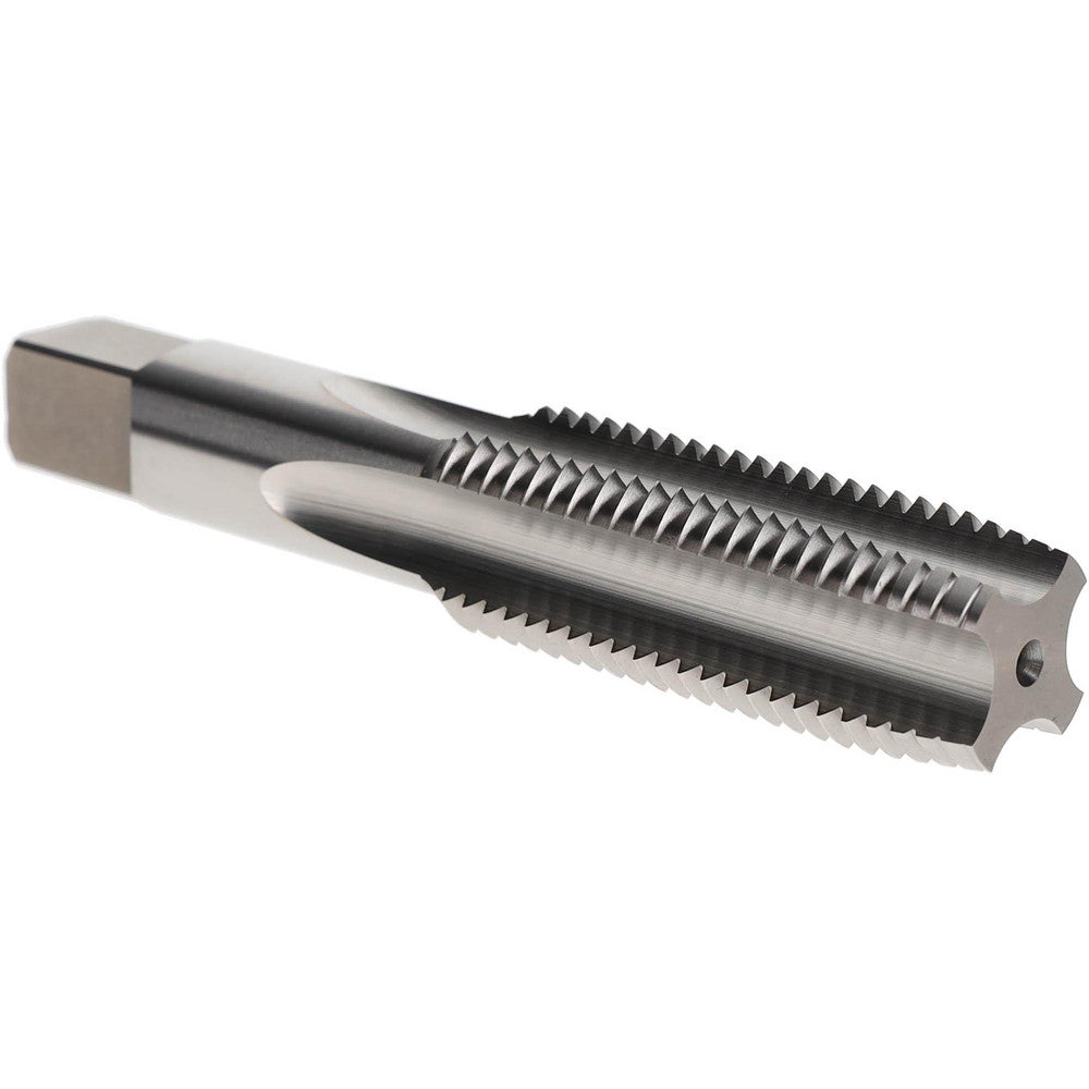 Hertel K027803AS Straight Flute Tap M22x2.5 Metric Coarse, 4 Flute, Plug Chamfer, High-Speed Steel, Bright/Uncoated Finish