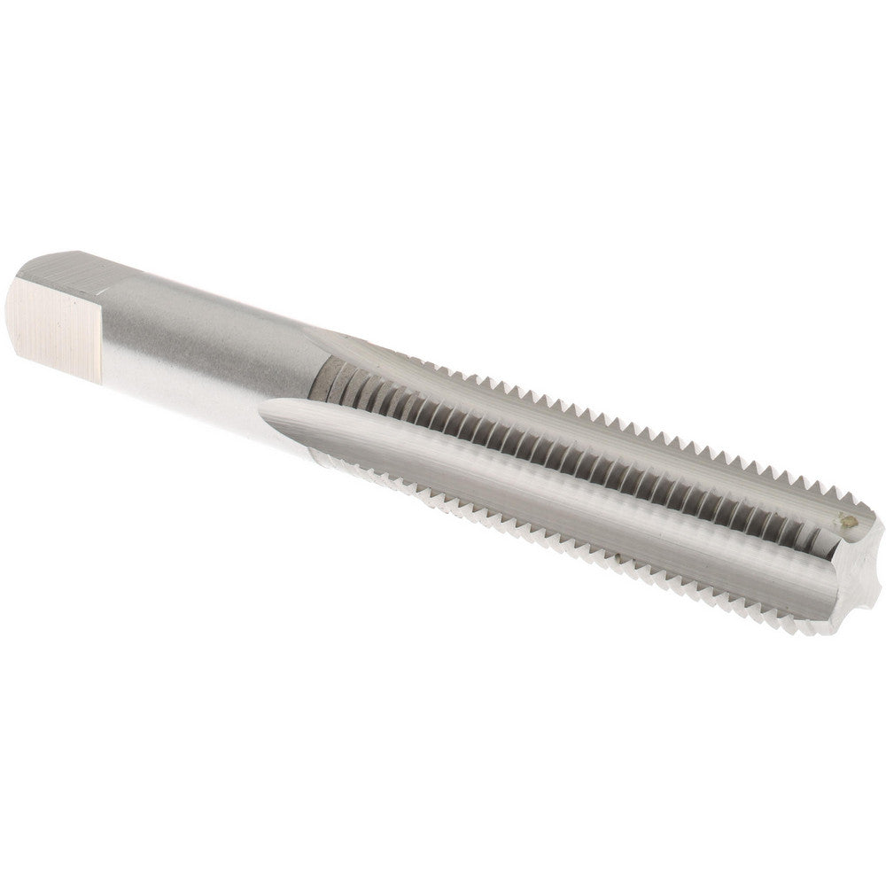 Hertel K020266AS Straight Flute Tap M10x1.25 Metric Fine, 4 Flute, Bottoming Chamfer, High-Speed Steel, Bright/Uncoated Finish