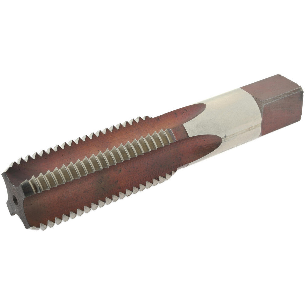 Hertel K020521AS Straight Flute Tap M27x3 Metric Coarse, 4 Flute, Bottoming Chamfer, High-Speed Steel, Bright/Uncoated Finish