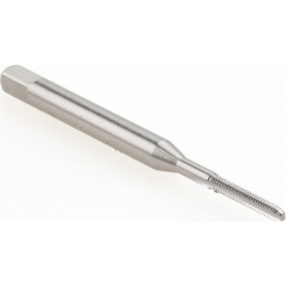Hertel 027702AS Straight Flute Tap M1.6x0.35 Metric Coarse, 2 Flute, Bottoming Chamfer, 6H Class of Fit, High-Speed Steel, Bright/Uncoated Finish