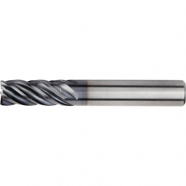 Kennametal 3524411 Corner Radius End Mill 4 mm Dia, 11.00 mm LOC, 0.25 mm Radius, 5 Flute, Solid Carbide