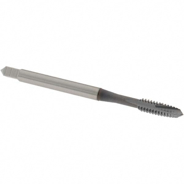 OSG 1212408 Spiral Point Tap #6-32 UNC, 2 Flutes, Plug Chamfer, 2B Class of Fit, HSS, TiCN Coated