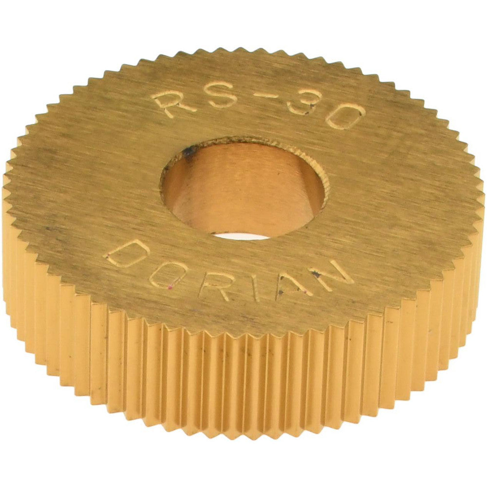 Dorian Tool 73310126513 Standard Knurl Wheel 3/4" Dia, 90 &deg Tooth Angle, 30 TPI, Straight, High Speed Steel