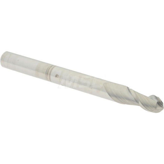 Accupro 07760317 Ball End Mill 0.1719" Dia, 0.375" LOC, 2 Flute, Solid Carbide