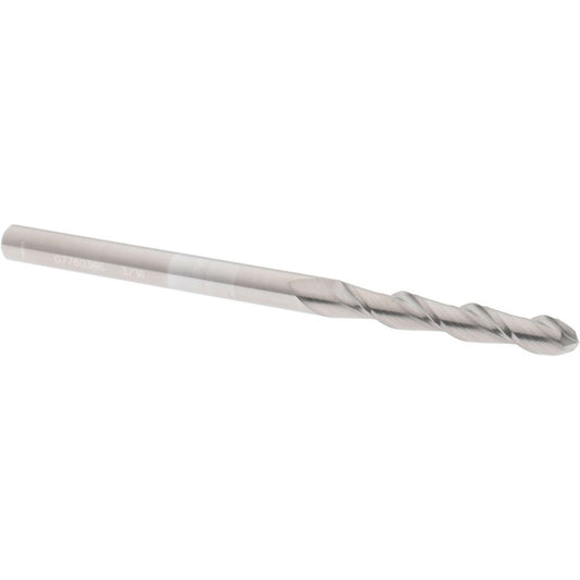 Accupro 07760366 Ball End Mill 0.1875" Dia, 1.125" LOC, 2 Flute, Solid Carbide