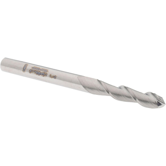 Accupro 07760457 Ball End Mill 0.25" Dia, 1.125" LOC, 2 Flute, Solid Carbide