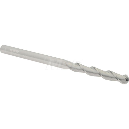 Accupro 07760465 Ball End Mill 0.25" Dia, 1.5" LOC, 2 Flute, Solid Carbide