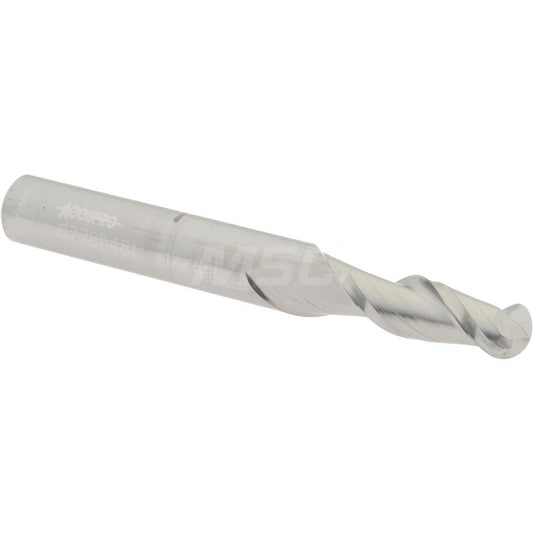 Accupro 07760481 Ball End Mill 0.2656" Dia, 0.75" LOC, 2 Flute, Solid Carbide