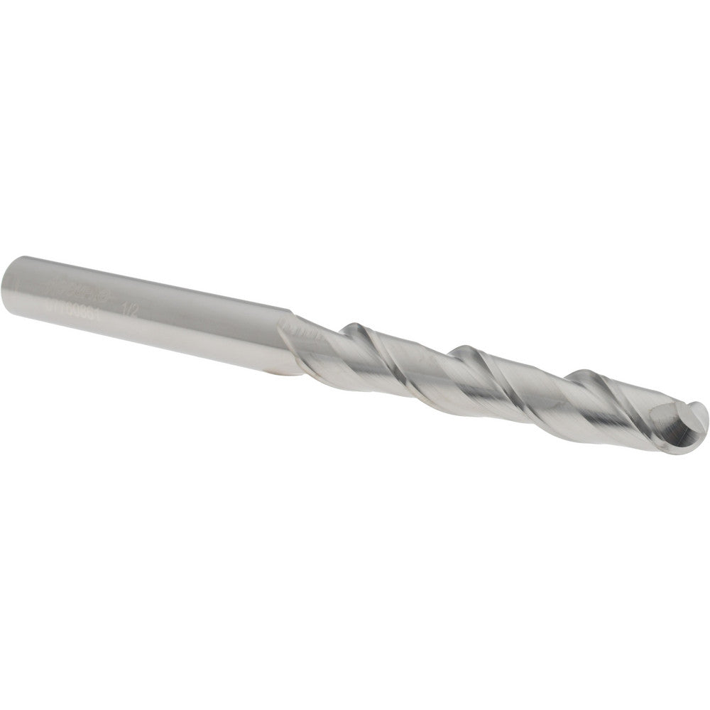 Accupro 07760861 Ball End Mill 0.5" Dia, 3" LOC, 2 Flute, Solid Carbide