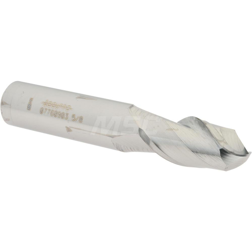 Accupro 07760903 Ball End Mill 0.625" Dia, 1.25" LOC, 2 Flute, Solid Carbide