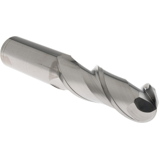 Accupro 07761026 Ball End Mill 1" Dia, 3" LOC, 2 Flute, Solid Carbide