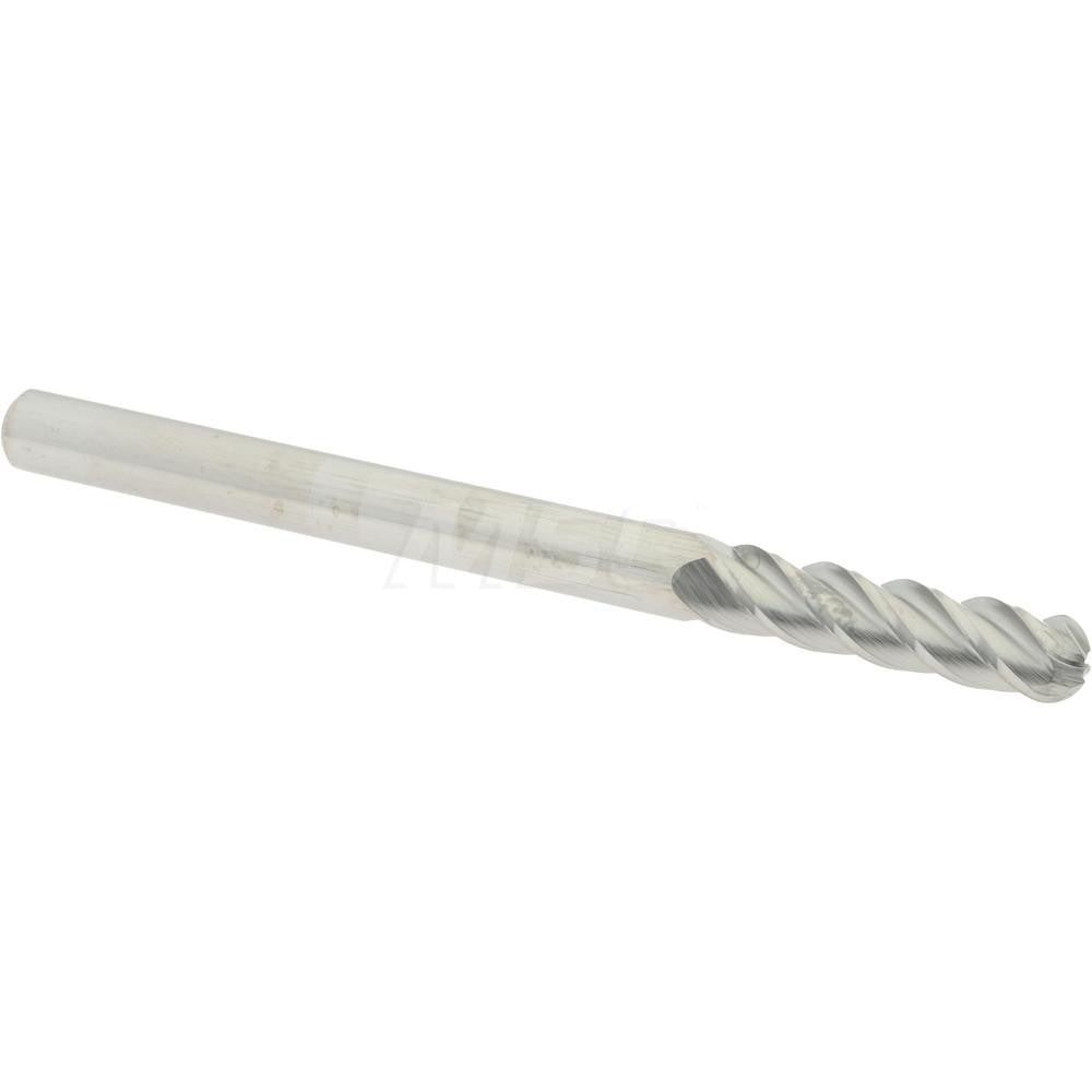Accupro 07761240 Ball End Mill 0.1875" Dia, 0.75" LOC, 4 Flute, Solid Carbide