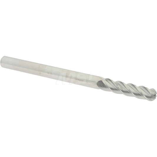 Accupro 07761240 Ball End Mill 0.1875" Dia, 0.75" LOC, 4 Flute, Solid Carbide