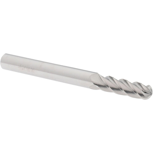 Accupro 07761315 Ball End Mill 0.2344" Dia, 0.75" LOC, 4 Flute, Solid Carbide