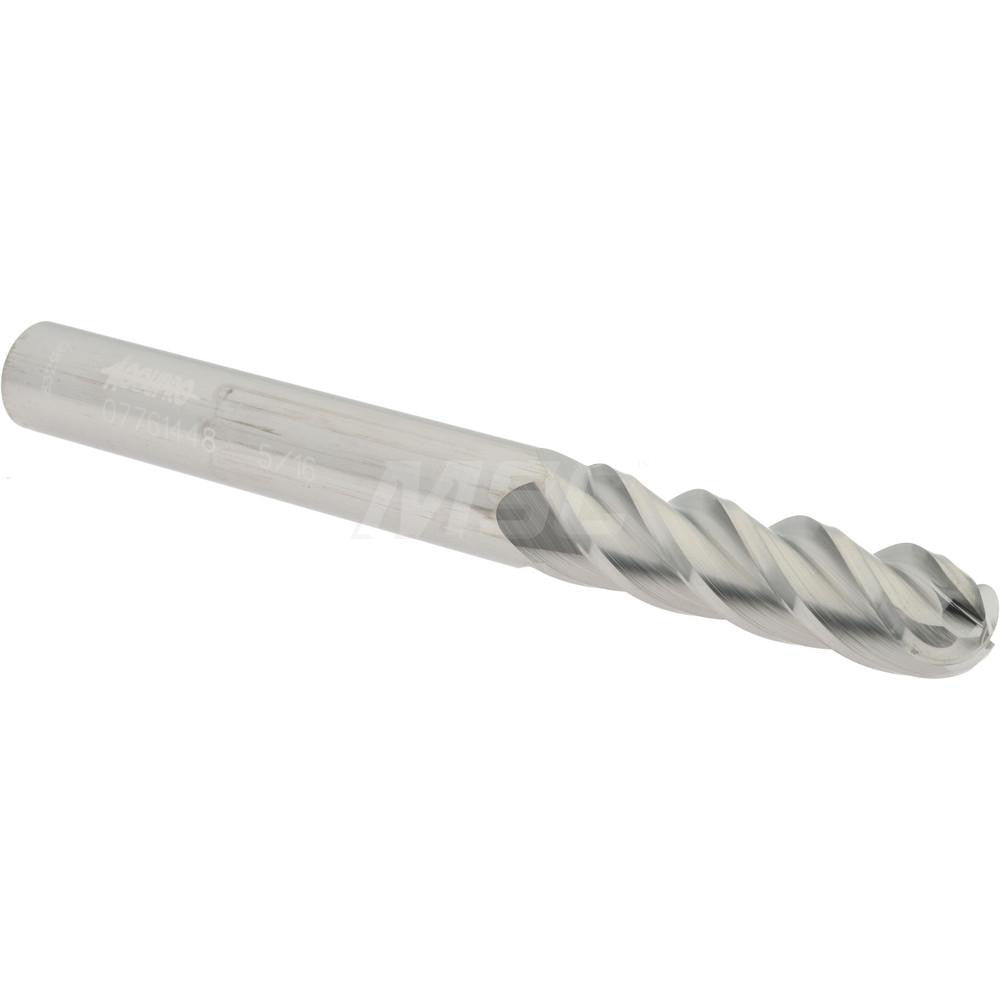 Accupro 07761448 Ball End Mill 0.3125" Dia, 1.125" LOC, 4 Flute, Solid Carbide