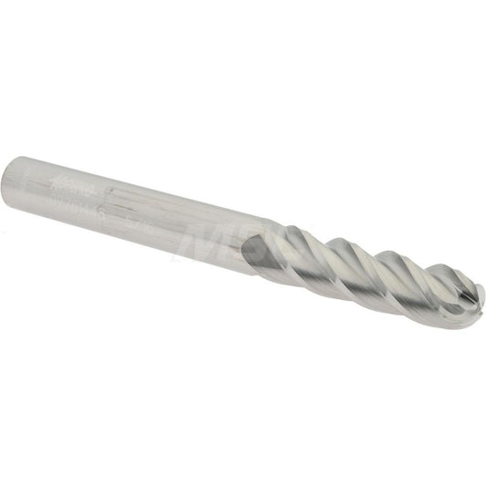 Accupro 07761448 Ball End Mill 0.3125" Dia, 1.125" LOC, 4 Flute, Solid Carbide