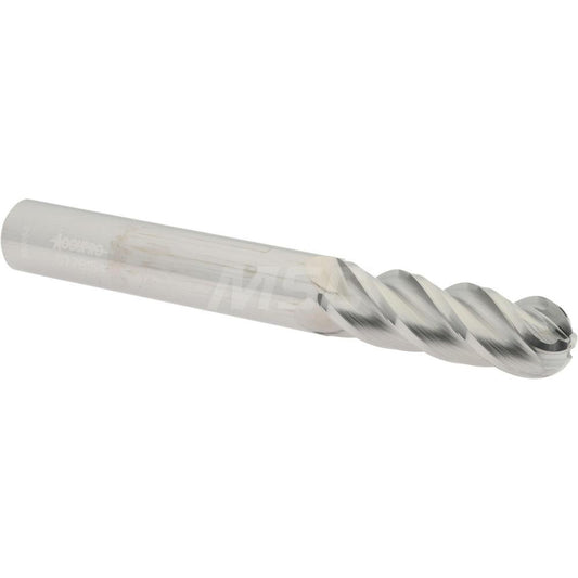 Accupro 07761547 Ball End Mill 0.375" Dia, 1.125" LOC, 4 Flute, Solid Carbide