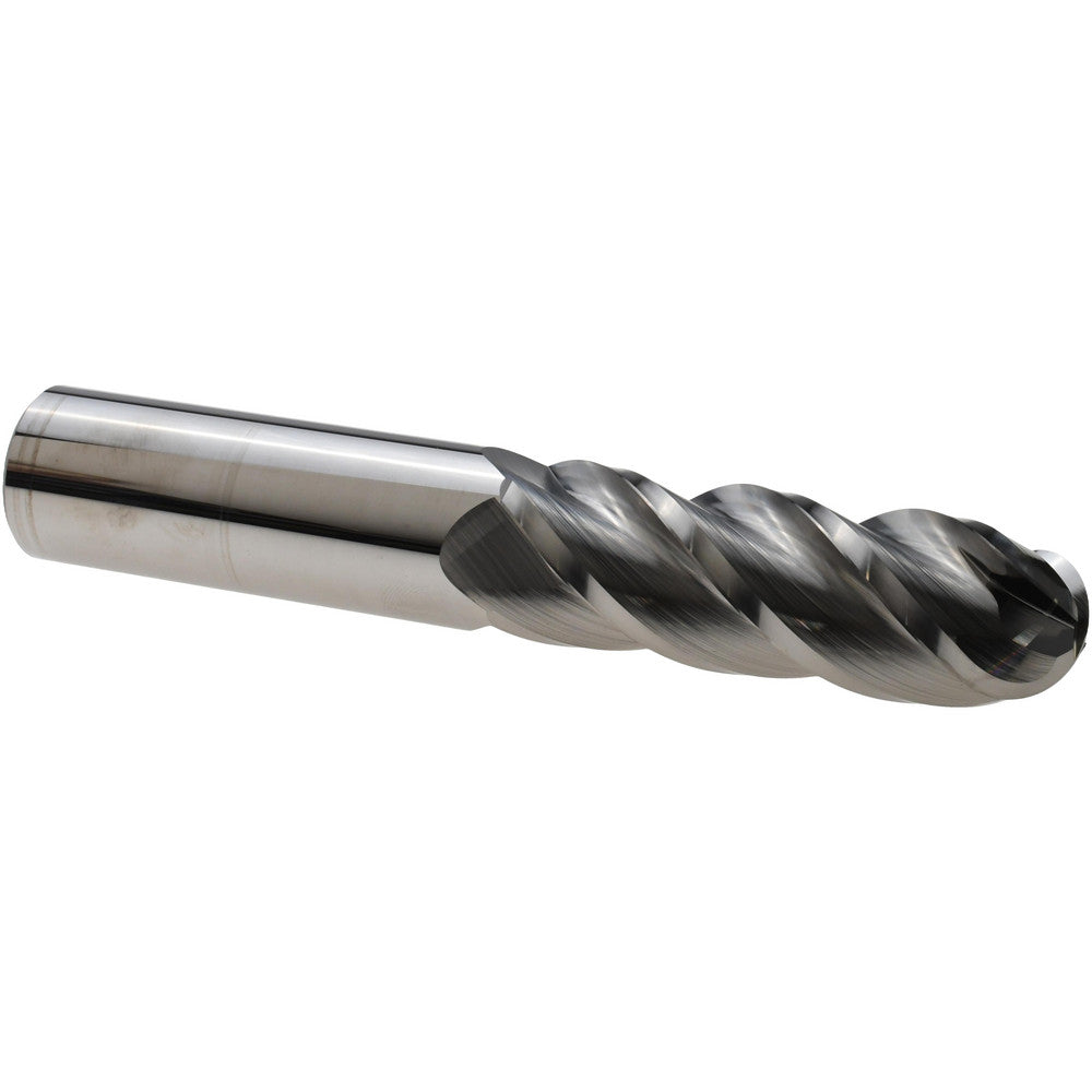 Accupro 07761919 Ball End Mill 1" Dia, 3" LOC, 4 Flute, Solid Carbide