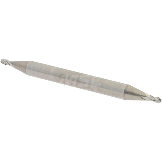 Accupro 07762255 Ball End Mill 0.0469" Dia, 0.0938" LOC, 4 Flute, Solid Carbide
