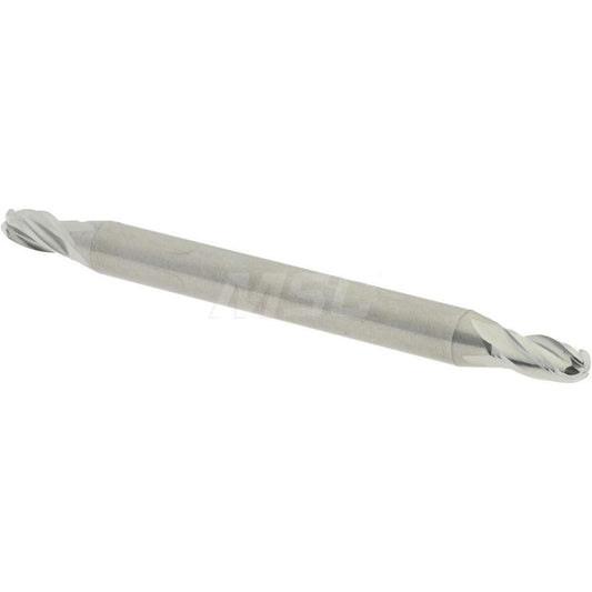 Accupro 07762289 Ball End Mill 0.0938" Dia, 0.1875" LOC, 4 Flute, Solid Carbide