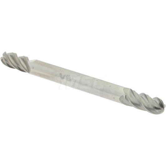 Accupro 07762305 Ball End Mill 0.125" Dia, 0.25" LOC, 4 Flute, Solid Carbide