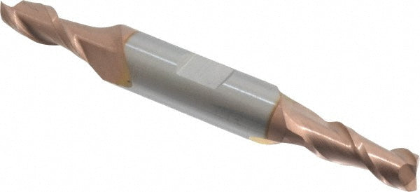 Accupro 07763378 Square End Mill 1/4'' Dia, 5/8'' LOC, 3/8'' Shank Dia, 3'' OAL, 2 Flutes, Solid Carbide