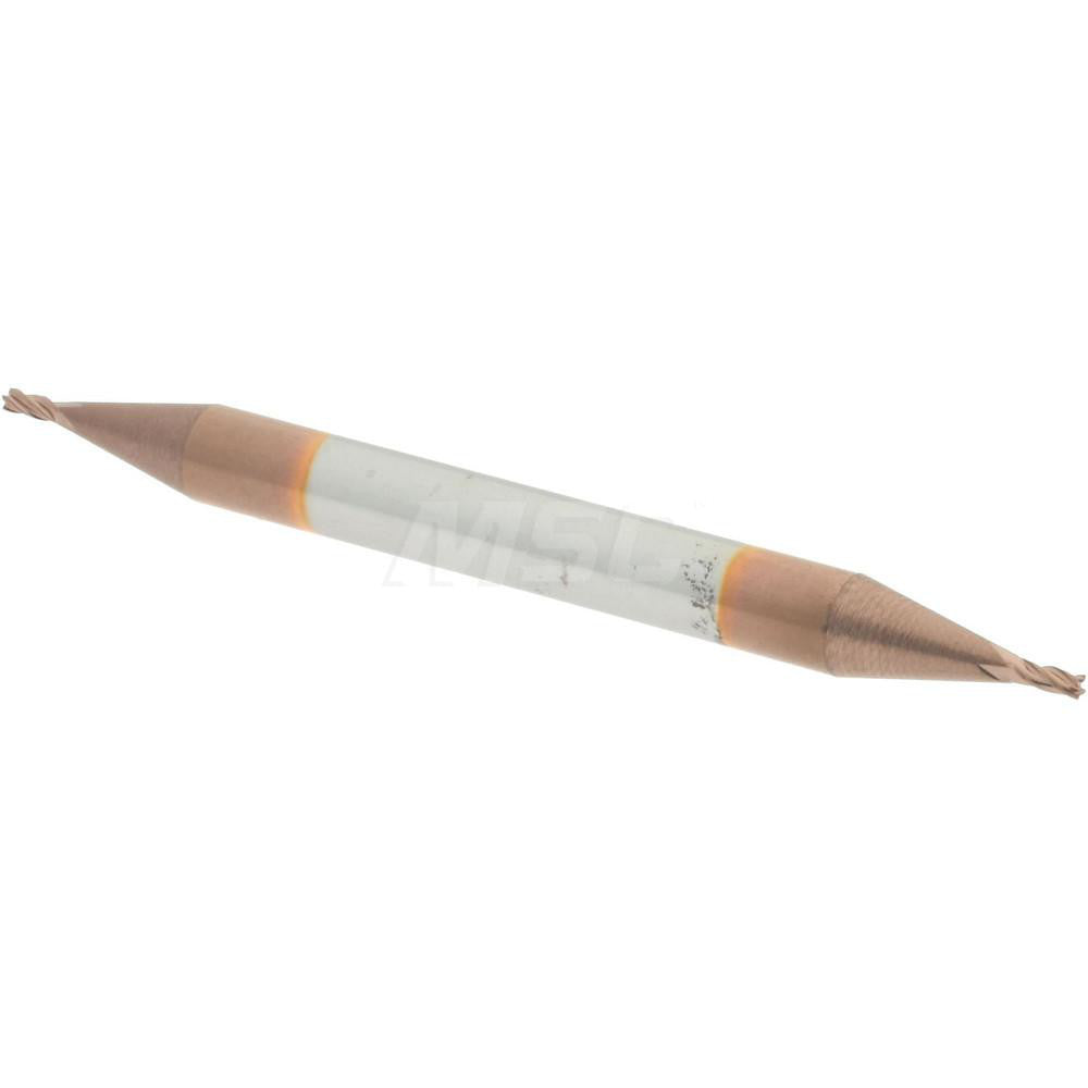 Accupro 07763493 Square End Mill 1/32'' Dia, 1/16'' LOC, 1/8'' Shank Dia, 1-1/2'' OAL, 4 Flutes, Solid Carbide