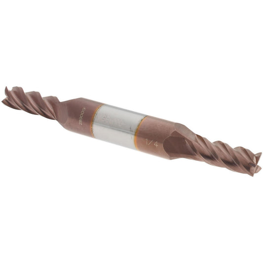 Accupro 07763683 Square End Mill 1/4" Dia, 5/8" LOC, 4 Flutes, Solid Carbide
