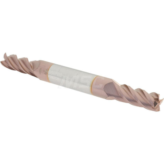 Accupro 07763725 Square End Mill 5/16'' Dia, 3/4'' LOC, 3/8'' Shank Dia, 3-1/2'' OAL, 4 Flutes, Solid Carbide