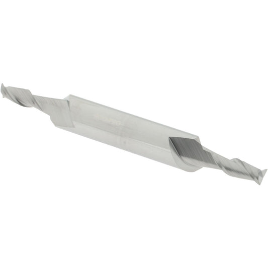Accupro 07763931 Square End Mill 3/16'' Dia, 1/2'' LOC, 3/8'' Shank Dia, 3'' OAL, 2 Flutes, Solid Carbide