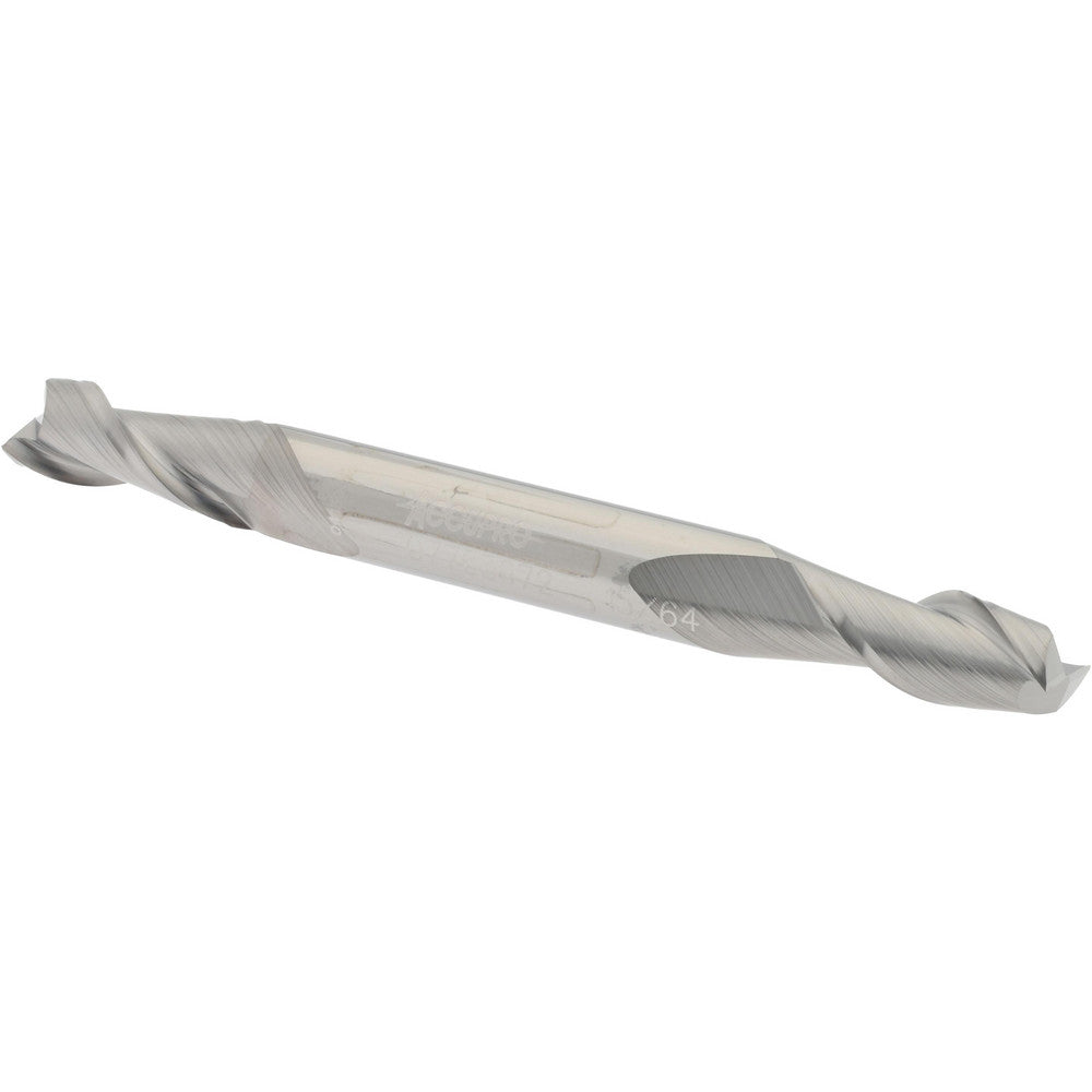 Accupro 07763972 Square End Mill 15/64'' Dia, 1/2'' LOC, 1/4'' Shank Dia, 2-1/2'' OAL, 2 Flutes, Solid Carbide