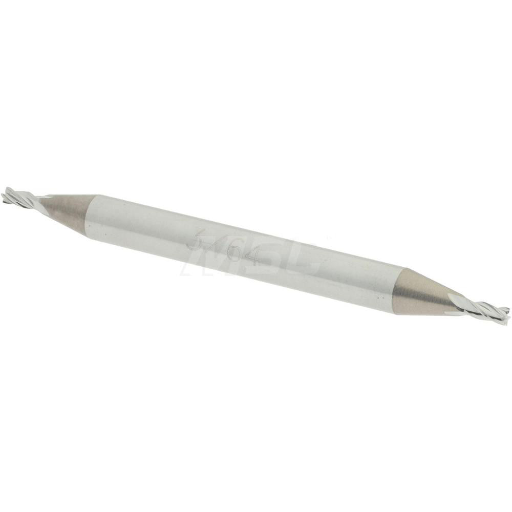 Accupro 07764129 Square End Mill 3/64'' Dia, 3/32'' LOC, 1/8'' Shank Dia, 1-1/2'' OAL, 4 Flutes, Solid Carbide