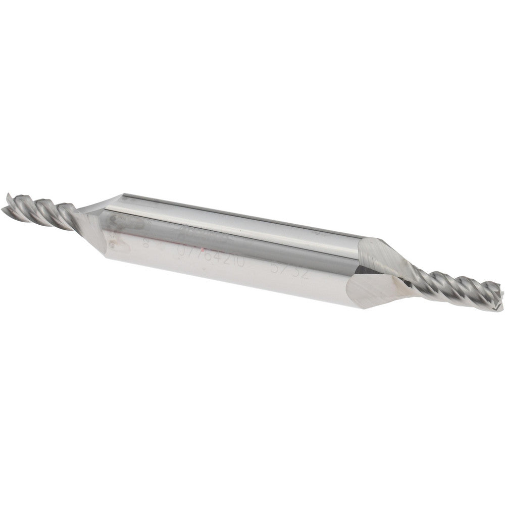 Accupro 07764210 Square End Mill 5/32'' Dia, 7/16'' LOC, 3/8'' Shank Dia, 3'' OAL, 4 Flutes, Solid Carbide