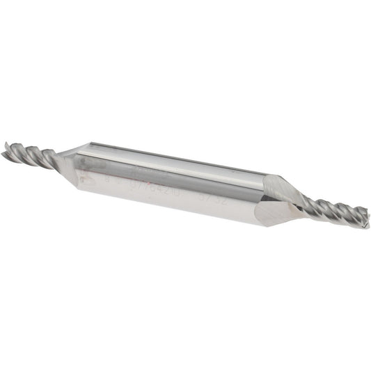 Accupro 07764210 Square End Mill 5/32'' Dia, 7/16'' LOC, 3/8'' Shank Dia, 3'' OAL, 4 Flutes, Solid Carbide