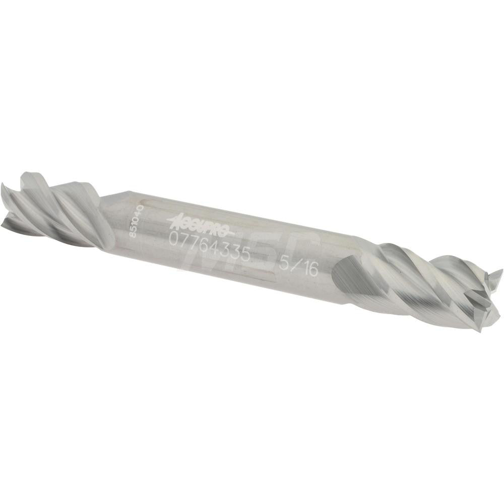 Accupro 07764335 Square End Mill 5/16" Dia, 1/2" LOC, 4 Flutes, Solid Carbide