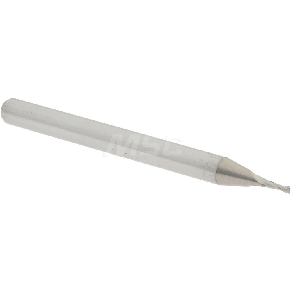 Accupro 07764434 Square End Mill 1/32'' Dia, 3/32'' LOC, 1/8'' Shank Dia, 1-1/2'' OAL, 2 Flutes, Solid Carbide