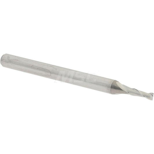 Accupro 07764467 Square End Mill 1/16'' Dia, 3/16'' LOC, 1/8'' Shank Dia, 1-1/2'' OAL, 2 Flutes, Solid Carbide