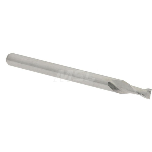 Accupro 07764483 Square End Mill 3/32'' Dia, 3/16'' LOC, 1/8'' Shank Dia, 1-1/2'' OAL, 2 Flutes, Solid Carbide